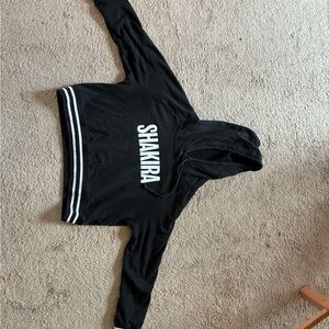 Shakira Cropped Black Hoodie – Size L – Super Bowl Promo